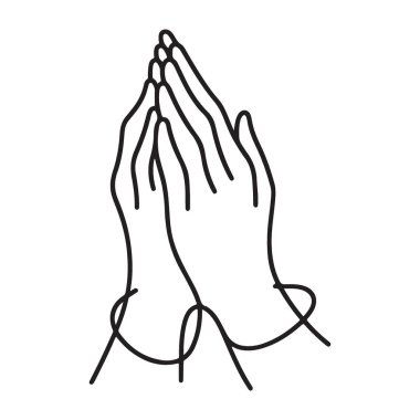 Dua Eden Eller Poster Tasarımı için Özet Vektör Görüntü Sanatı