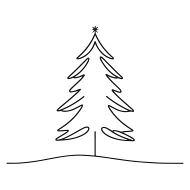 Minimalist Noel Ağacı Resimleri Kar Sahası Özeti