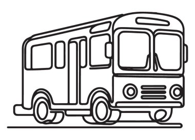 Okul Otobüsü Vektör Resimleri Taşımacılık ve Eğitim Tasarım Elementleri