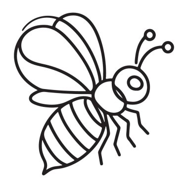 Yaban Arısı Vızıltısı Detaylı Siyah-Beyaz Görüntü