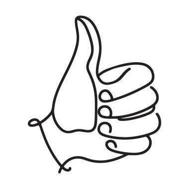 Hareketli El Çizgisi Sanat Vektörü Tasarım Elementi