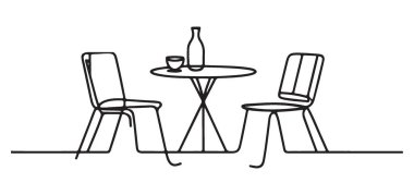 Kafe Masa Resimlerinde Sandalyeler, Şarap ve Rahatlama