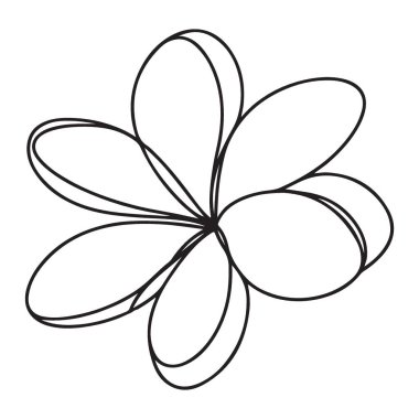 Üst üste binen Yapraklar ile Soyut Çiçek Tasarım Vektörü ResmiComment