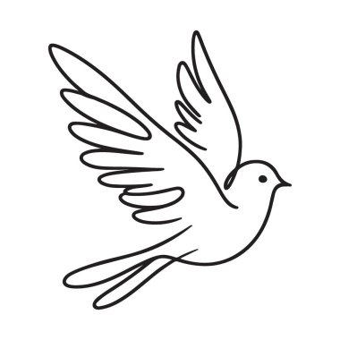 Uçuş Hattı Sanatında Güvercin Barış ve Huzur Tasarımı
