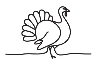 Şükran Günü Tasarımları İçin Hat Sanatı Tarzı Görünümü