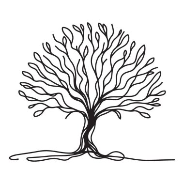 Ağaç Silueti Doğanın Büyümesini Çiziyor