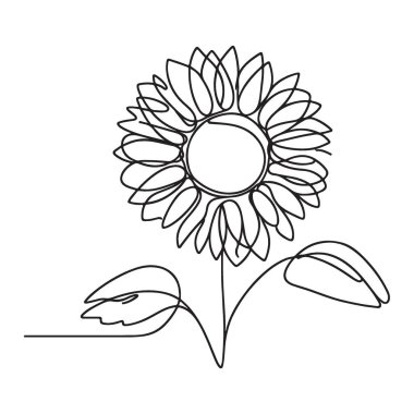 Neşeli Ayçiçeği Bir Satır Sanat Gün Işığı ve Neşe Getiren