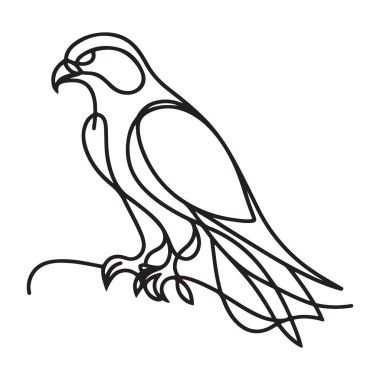 Görkemli Şahin Hattı Markalaşma Projeleri için Sanat Vektörü Tasarımı