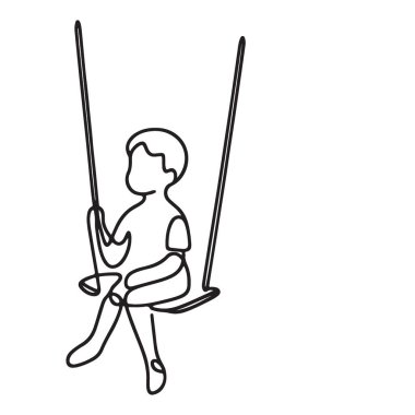 Swing Line 'daki Tuhaf Çocuk Çocukluk Mutluluğunun Sanat İllüzyonu