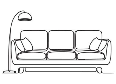 Çağdaş Oda Dekorasyonlu Konforlu Kanepe Lambası Mobilyaları