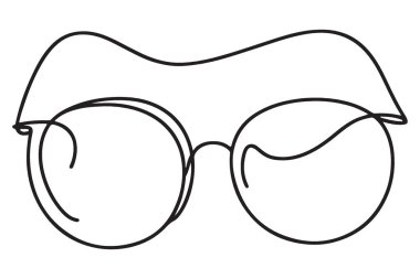 Moda optik giyim için zarif yuvarlak gözlük çizgileri