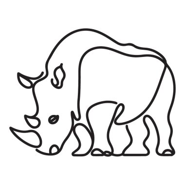 Bir Gergedanın Tek Çizgisi Sanatsal Gücü ve Vahşiliği Yakalıyor