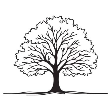 Basit Ağaç Vektörü Silüeti ResimleriName