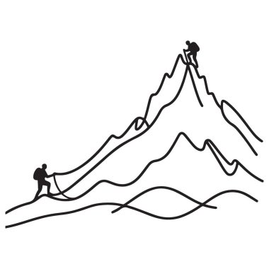 Dağ Tırmanışçıları Görüntü Özeti Resim Yükselen Macera ve Meydan Okuma