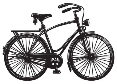 Klasik Bisiklet Silüeti Sanatı Bisikletçiler İçin Zamansız Tasarım