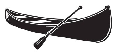 Kano Silueti Macerası Yüzgeç Vektör Sanatı ile Doğayı Keşfedin