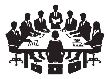 Takım Çalışması İçin Masa Başvurusu Sanatı Çevresinde İş Toplantısı