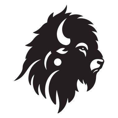 Siluet Bizon Bizon Vahşi Yaşam Hayvan Resimleri Başı