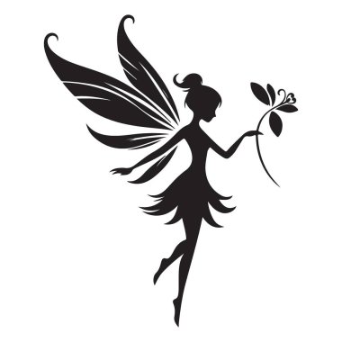 Peri Silueti Vektör Sanat Resimleri Grafik Tasarım Resmi