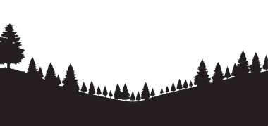 Çam Ağaçları Peyzaj Görünümlü Manzaralı Orman Silüeti ResimleriName