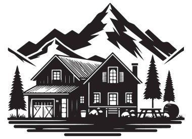 Dağ Evi Görüntü Yönlendirici Kulübe Çekme Sahnesi