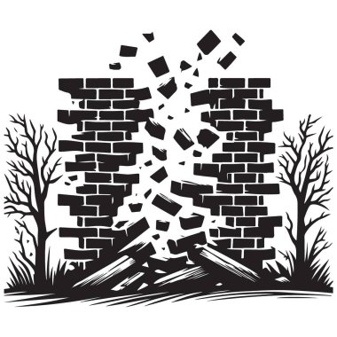 Tuğla Duvarı Kırmak Engellerin Üstesinden Gelmenin Görünüşü