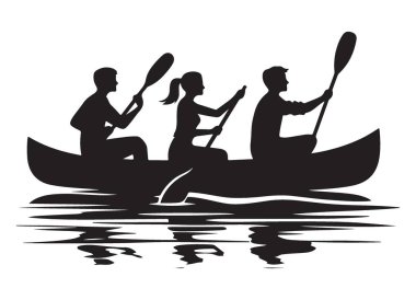 Aile Kanosu Silueti Su Tasarımı Macerası