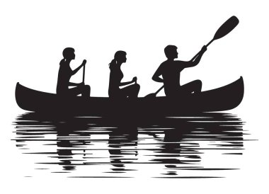 Huzurlu Göl Macerası Kanosu Halkının Silüeti