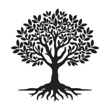 Dalları ve Derin Kökler Tasarımı ile Görkemli Siluet Ağacı