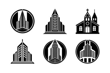 Shutterstock, Adobe Stock ve Freepik 'teki yüksek kaliteli bina simgelerini araştırın. Mimari, gayrimenkul, şehir manzarası ve temiz ve modern tasarımlı inşaat projeleri için mükemmel..