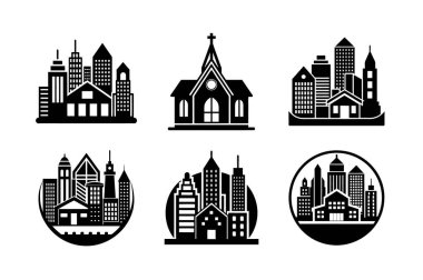 Shutterstock, Adobe Stock ve Freepik 'teki yüksek kaliteli bina simgelerini araştırın. Mimari, gayrimenkul, şehir manzarası ve temiz ve modern tasarımlı inşaat projeleri için mükemmel..