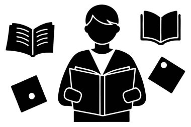 Öğrenciler için Eğitimsel Dilbilgisi Rehberi Vektörü