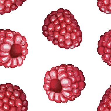 Ahududu desenli, dijital suluboya şeklinde çizilmiş. Paketleme, tekstil tasarımı, mutfak dekorasyonu, arka plan, yemek blogları, ambalaj kağıdı, etiketler ve yaz temalı ürünler için mükemmel..