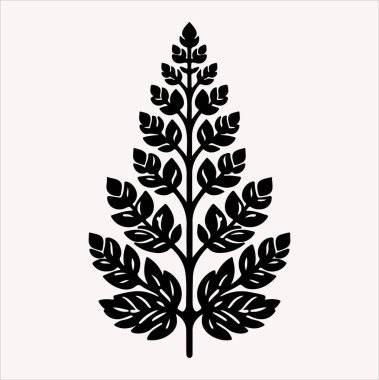 Alpena flower silhouette art illustration clipart