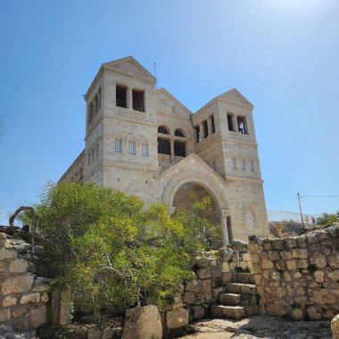 Şekil değiştirme kilisesi. Tabor Dağı İsrail. 