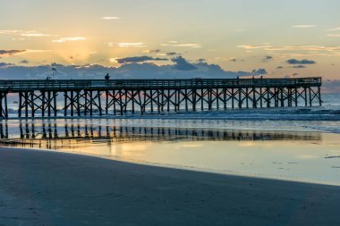 Güney Carolina 'daki Palmiye Adası' nda iskele.