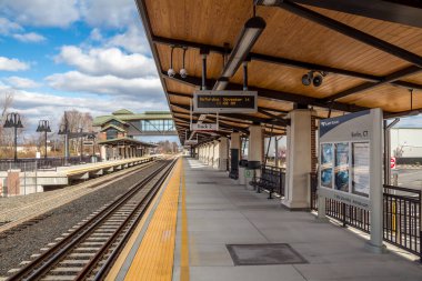 Berlin, Connecticut 'taki tren istasyonu. New Haven' dan Springfield hattına..