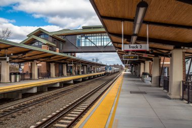 Berlin, Connecticut 'taki tren istasyonu. New Haven' dan Springfield hattına..