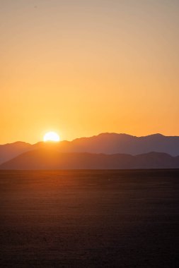 Sossusvlei dağlarında güzel günbatımı, namibya