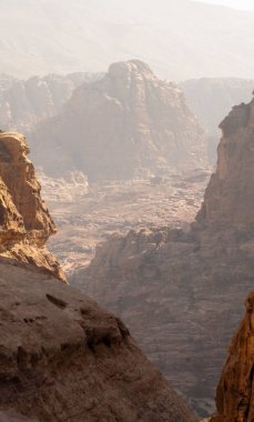 Antik Petra şehrinin manzarası, Ürdün