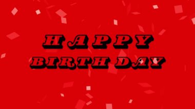 Mutlu Yıllar!, Kırmızı Animasyon Arkaplanı, Soyut 4k Video
