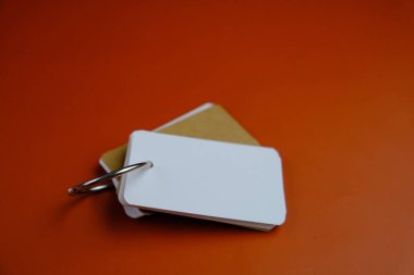 Metin uzayı kavramının şablonu olarak kullanılamayan beyaz kart. iş kavramı