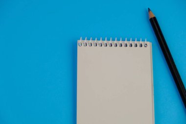 Metin alanı için boş bir not defterinin düz uzantısı. İzole edilmiş arkaplanda metin alanı olan eğitici kavram. 