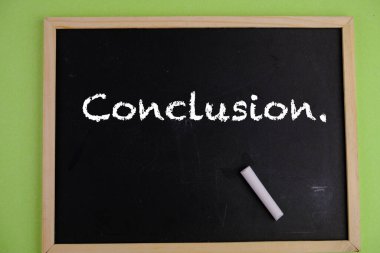 Elyazısı Karatahta tebeşirli sonuç, kavram arka planı