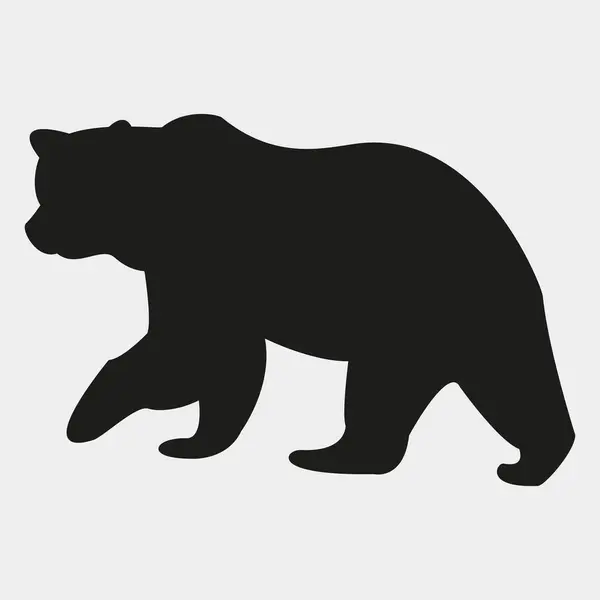 Beyaz arka planda ayı simgesi