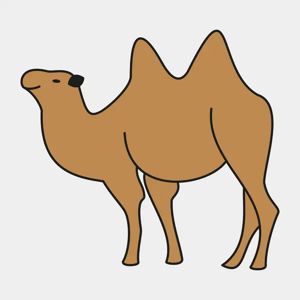 Deve ikonu. Web için deve vektör simgelerinin özet çizimi