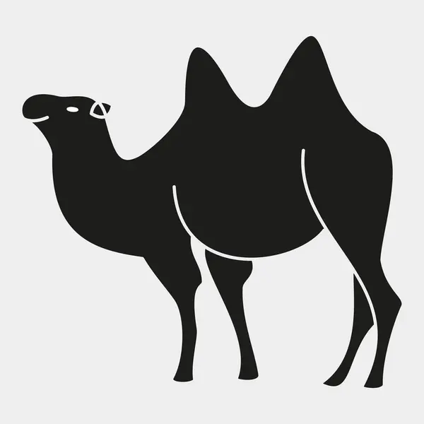 Deve ikonu. Basit tasarım. vektör illüstrasyonu