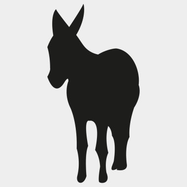 eşşek logosu vektör illüstrasyon tasarımı