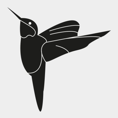 Sinekkuşu logo vektör çizimi tasarımı