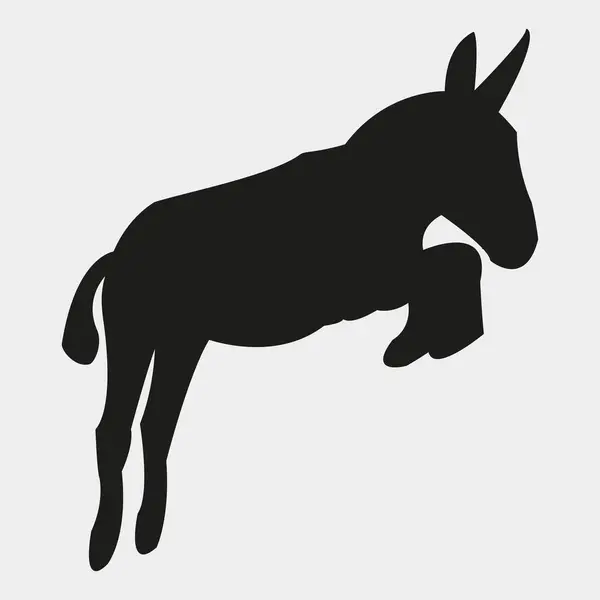 Eşeğin vektör illüstrasyonu